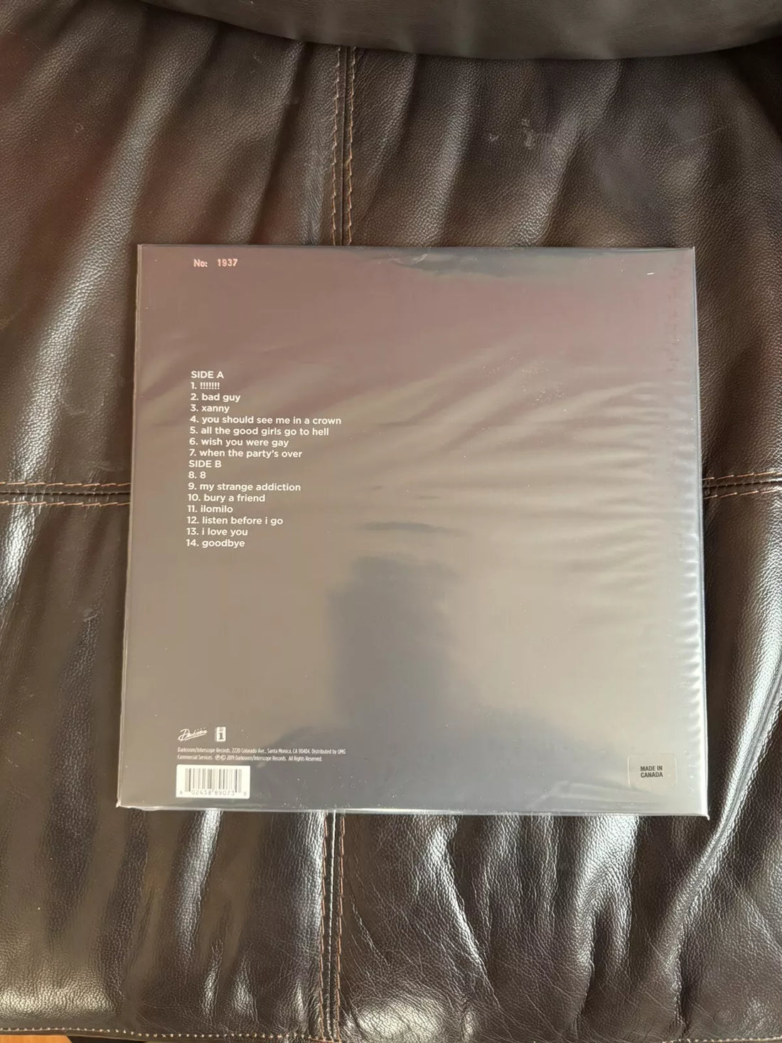 Billie Eilish - When We All Fall Asleep, Where Do We Go (LP, Album, Club, Ltd, Num, RE, RP, Blu)